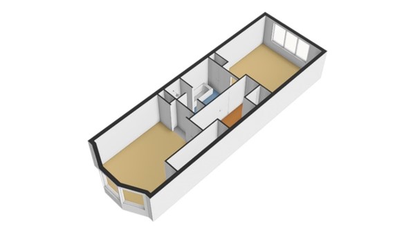 Floorplan - Van Cittersstraat 45B, 3022 LH Rotterdam